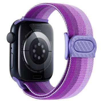 Apple Watch Series 41mm - 40mm - 38mm Klockarmband Elastiskt nylonarmband - Gradient Lila