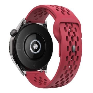 Garmin vivoactive 5 / Venu 2 Plus Silikonarmband 20mm ihåligt justerbart armband - Röd