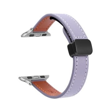 Apple Watch Series 41mm - 40mm - 38mm Klockarmband Mikrofiber Läderarmband - Lila