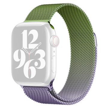 Apple Watch Series 41mm - 40mm - 38mm Watch Band Gradient Magnetic Strap - Purple+Green