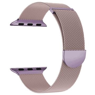 Apple Watch Series 41mm - 40mm - 38mm Watch Band Milanese Magnetic Strap - Pink+Purple