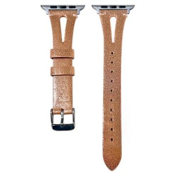 Apple Watch Series 41mm - 40mm - 38mm Split Leather Watch Strap - Rose Gold