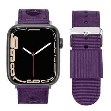 Apple Watch Series 41mm - 40mm - 38mm Nylon Watch Band Waterproof Replacement Strap - Purple