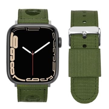 Apple Watch Series 41mm - 40mm - 38mm Nylon Watch Band Waterproof Replacement Strap - Army Green