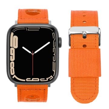 Apple Watch Series 41mm - 40mm - 38mm Nylon Watch Band Waterproof Replacement Strap - Orange