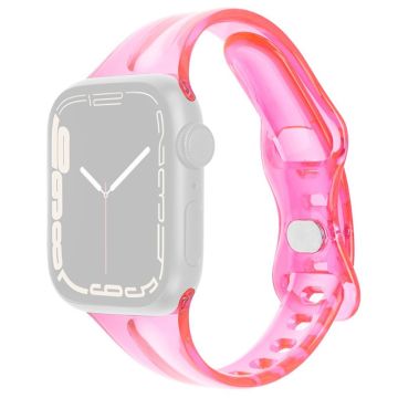 Apple Watch Series 41mm - 40mm - 38mm Silicone Watch Band Adjustable Strap - Pink