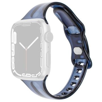 Apple Watch Series 41mm - 40mm - 38mm Silicone Watch Band Adjustable Strap - Sapphire