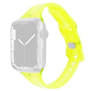 Apple Watch Series 41mm - 40mm - 38mm Silicone Watch Band Adjustable Strap - Light Green