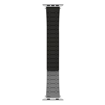 Apple Watch Series 41mm - 40mm - 38mm Replacement Strap Silicone Magnetic Watch Band - Black / Grey