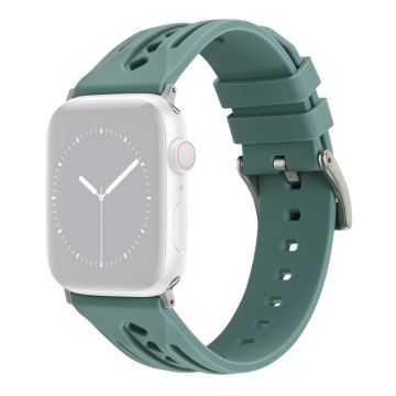 Apple Watch Series 41mm - 40mm - 38mm Watch Strap Hollow Silicone Band - Green