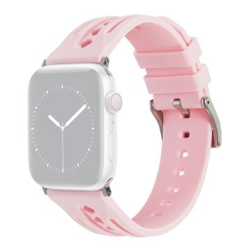 Apple Watch Series 41mm - 40mm - 38mm Watch Strap Hollow Silicone Band - Pink