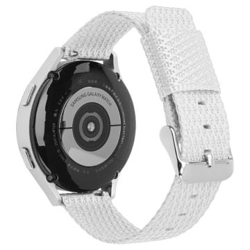 Huawei Watch GT 3 42mm / Watch GT 3 Pro 43mm Wrist Strap 20mm Texture Nylon Watch Strap - White / Grid