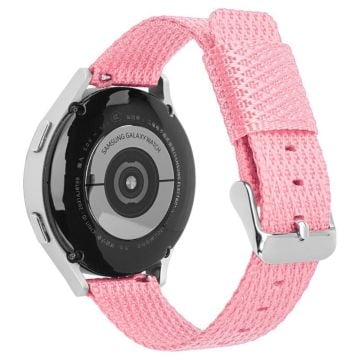 Huawei Watch GT 3 42mm / Watch GT 3 Pro 43mm Wrist Strap 20mm Texture Nylon Watch Strap - Deep Pink / Grid