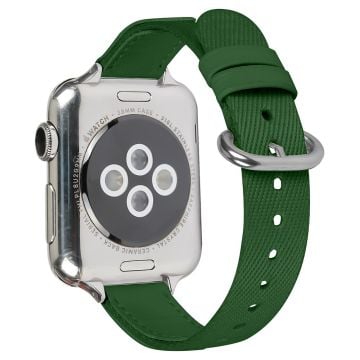 Nylon Braided Strap Apple Watch Series 9 8 7 41mm / 6 5 4 SE (2022) SE (2023) SE 40mm / 3 2 1 38mm Wrist band  - Army Green