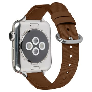 Nylon Braided Strap Apple Watch Series 9 8 7 41mm / 6 5 4 SE (2022) SE (2023) SE 40mm / 3 2 1 38mm Wrist band  - Brown