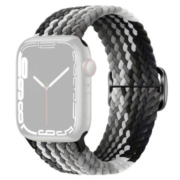 Apple Watch Series 9 8 7 41mm / 6 5 4 SE (2022) SE (2023) SE 40mm / 3 2 1 38mm Watch band Braided Nylon Strap - Gradient Black