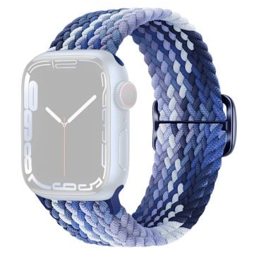 Apple Watch Series 9 8 7 41mm / 6 5 4 SE (2022) SE (2023) SE 40mm / 3 2 1 38mm Watch band Braided Nylon Strap - Blueberry