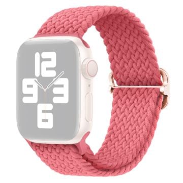 Apple Watch Series 9 8 7 41mm / 6 5 4 SE (2022) SE (2023) SE 40mm / 3 2 1 38mm Watch band Braided Nylon Strap - Pink