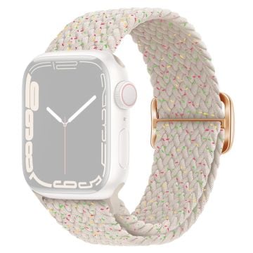 Apple Watch Series 9 8 7 41mm / 6 5 4 SE (2022) SE (2023) SE 40mm / 3 2 1 38mm Watch band Braided Nylon Strap - Starlight Color Dots