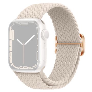 Apple Watch Series 9 8 7 41mm / 6 5 4 SE (2022) SE (2023) SE 40mm / 3 2 1 38mm Watch band Braided Nylon Strap - Starlight