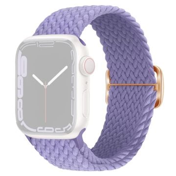 Apple Watch Series 9 8 7 41mm / 6 5 4 SE (2022) SE (2023) SE 40mm / 3 2 1 38mm Watch band Braided Nylon Strap - Lavender Purple