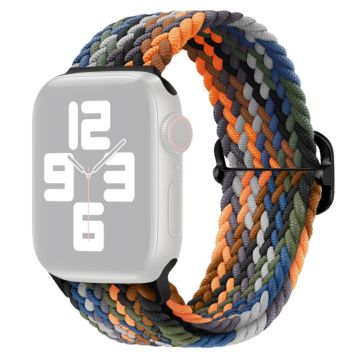 Apple Watch Ultra 2 Ultra 49mm / 9 8 7 45mm / 6 5 4 SE (2023) SE (2022) SE 44mm / 3 2 1 42mm Strap Nylon Braided Watch band  - Camo Multi-color