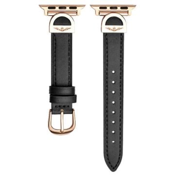 Apple Watch Series 9 8 7 41mm / 6 5 4 SE (2023) SE (2022) SE 40mm / 3 2 1 38mm Watch Straps Microfiber Leather Bracelet Strap - Black