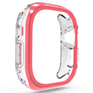 Apple Watch 7 / 8 / 9 41mm Hollow-Out Stöttålig+Flexible Protection Cover Watch Frame Case - Ros