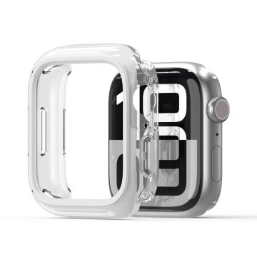 Apple Watch Series 8 41mm / Apple Watch Series 9 41mm / Apple Watch Series 7 41mm DUX DUCIS Camo Series Watch Case PC+TPU Watch Cover Protector - White