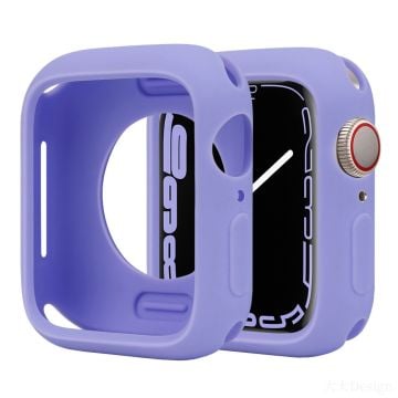 Silicone Protective Case Apple Watch Series 9 / 8 / 7 41mm Candy Color Shockproof Watch Cover - Lilac