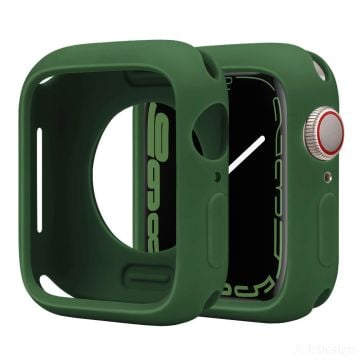 Silicone Protective Case Apple Watch Series 9 / 8 / 7 41mm Candy Color Shockproof Watch Cover - Clover