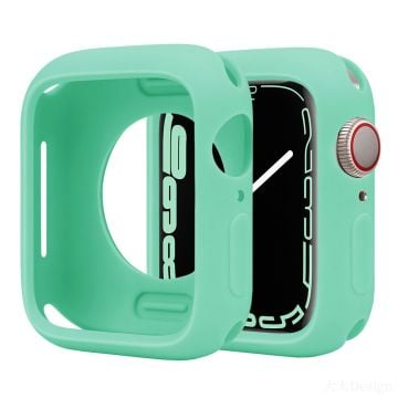 Silicone Protective Case Apple Watch Series 9 / 8 / 7 41mm Candy Color Shockproof Watch Cover - Mint Green