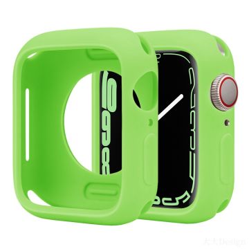 Silicone Protective Case Apple Watch Series 9 / 8 / 7 41mm Candy Color Shockproof Watch Cover - Green