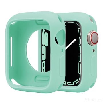 Silicone Protective Case Apple Watch Series 9 / 8 / 7 41mm Candy Color Shockproof Watch Cover - Sapphire Green