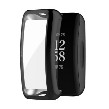 Fitbit Inspire 3 Electroplated TPU Case with Screen Protector - Black