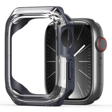 DUX DUCIS Tamo Series Apple Watch Series 9 / 8 / 7 41mm klockfodral Silikon stötsäkert skydd - Genomskinlig Midnatt