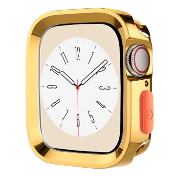 Apple Watch Series 9 / 8 / 7 41mm Skyddsfodral Anti-drop Half Cover Flexibel klockram - Glänsande Guld