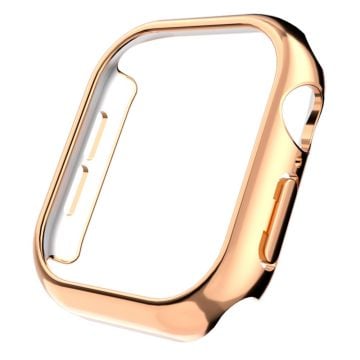 Apple Watch Series 10 46mm Fodral Galvaniserat ihåligt hårt stötskyddande klockskydd - Roséguld