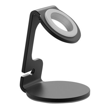 Apple Watch trådlöst laddningsfäste aluminiumlegering laddningsdocka stativ - Svart