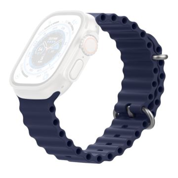 AHASTYLE WG102 Apple Watch Series 41mm - 40mm - 38mm Silicone Watch Band - Midnight Blue