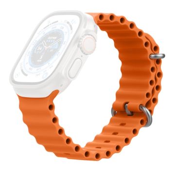 AHASTYLE WG102 Apple Watch Series 41mm - 40mm - 38mm Silicone Watch Band - Orange