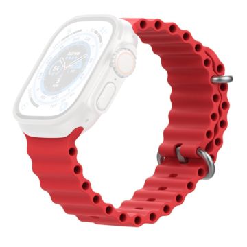 AHASTYLE WG102 Apple Watch Series 41mm - 40mm - 38mm Silicone Watch Band - Red