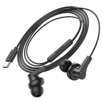 M114 Type-C Jia universal digital earphones with microphone - black