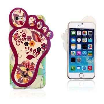 3D Foot (Charmig Blomster) iPhone 6 Skal