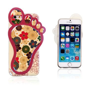 3D Foot (Tecknade Blommor) iPhone 6 Skal