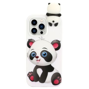 Cute 3D iPhone 14 Pro skal - Vit