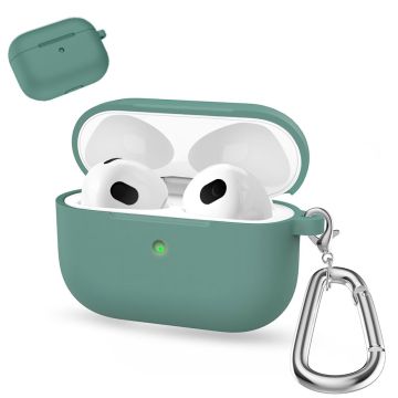 AirPods silikonfodral med karbinhake - Grönt Från Tallbarr