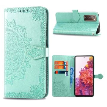 mandala Samsung Galaxy S20 FE 5G / S20 FE flip fodral - cyan