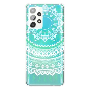 Deco Samsung Galaxy A32 5G skal - Grön / Vit Mandala