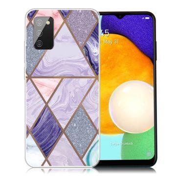 Marmormotiv Samsung Galaxy A03s skal - Trianglar Och Diamantmarmor